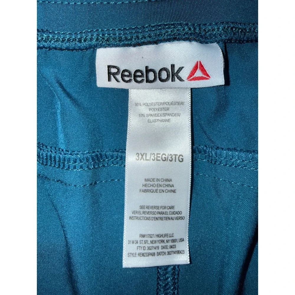 Reebok Mens 3XL Teal Blue Athletic Jogger Pants Training‎ Running REM233PA08